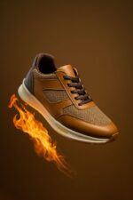 ⁦PowerStep Baskets en cuir véritable⁩ - الصورة ⁦2⁩