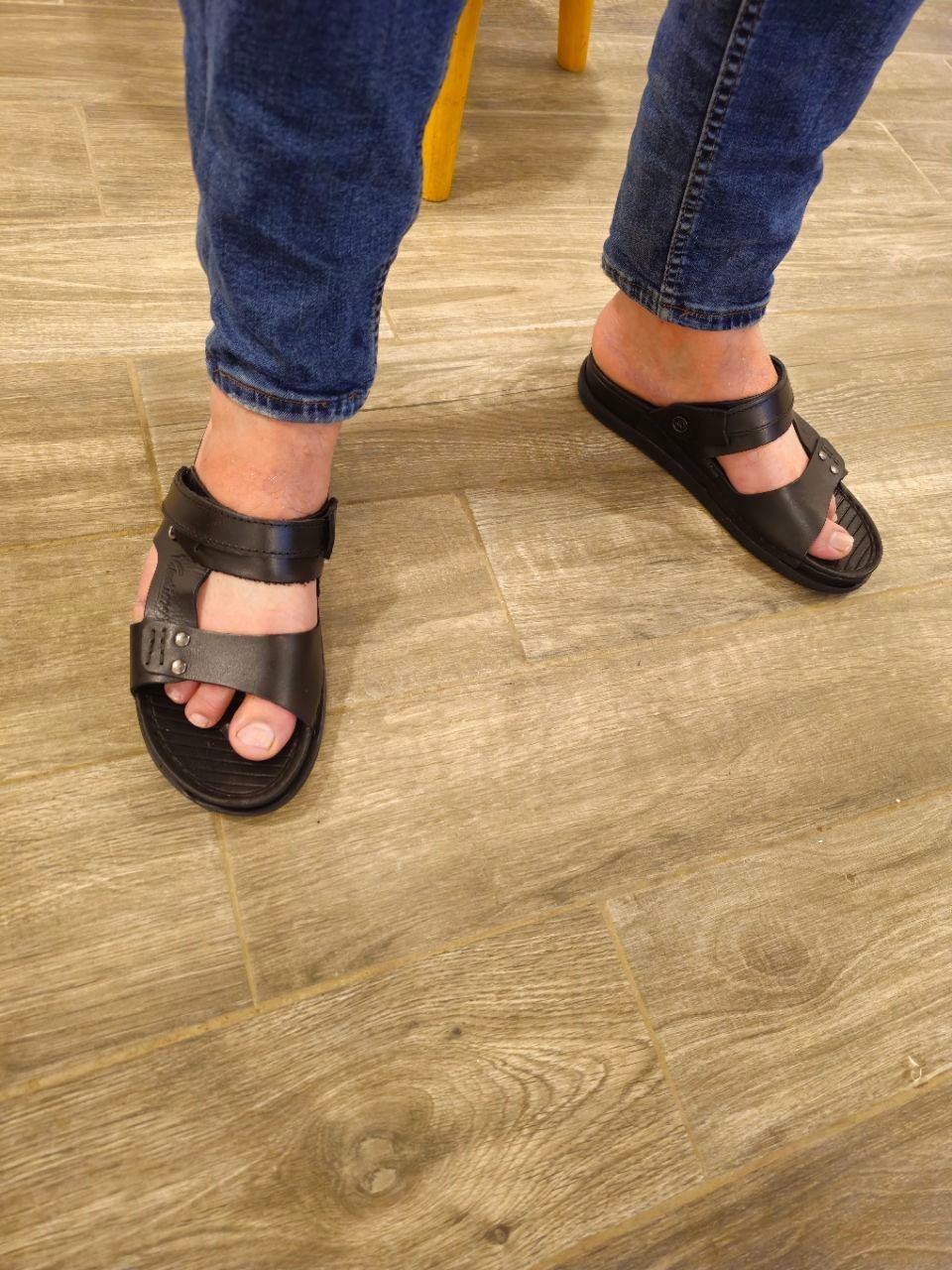 photo_5902157308593554766_y.jpg Sandale Orthopédique en cuir véritable - الصورة 1